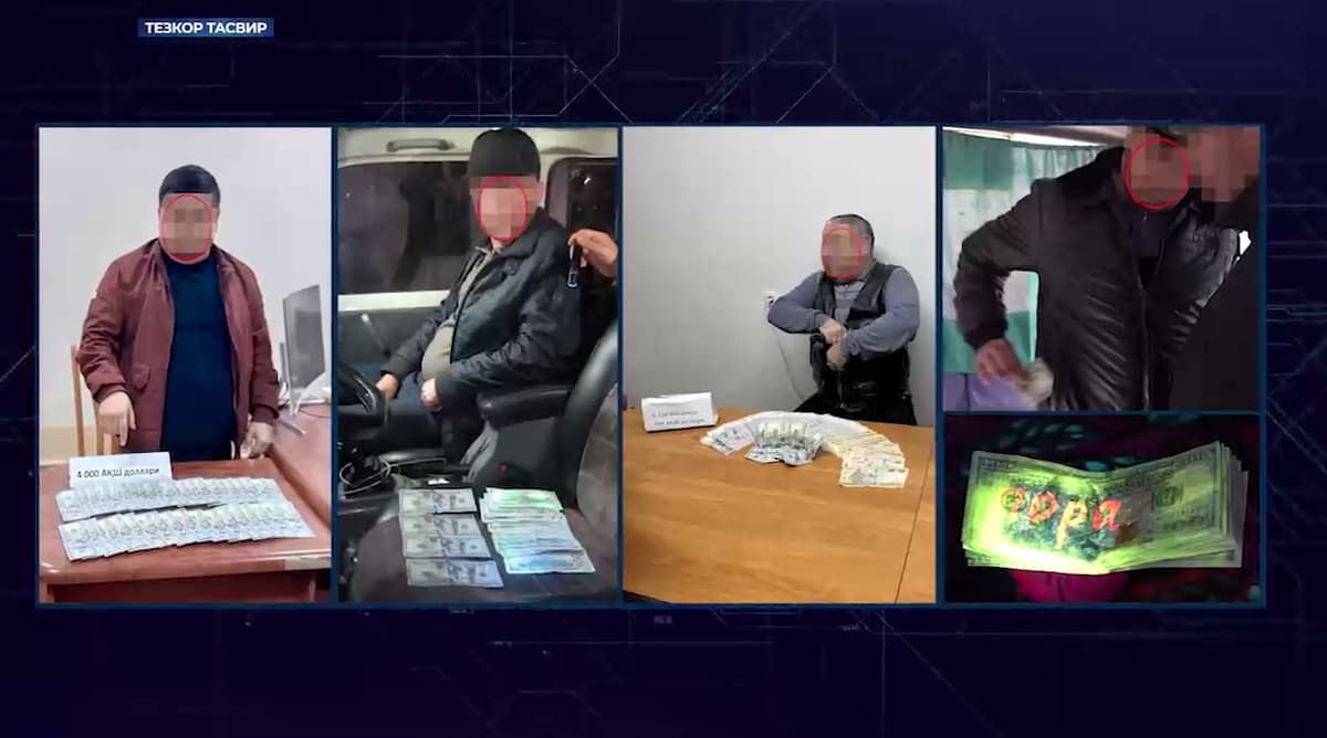 Civil servants in Navoi, Syrdarya and Jizzakh regions arrested for bribery 