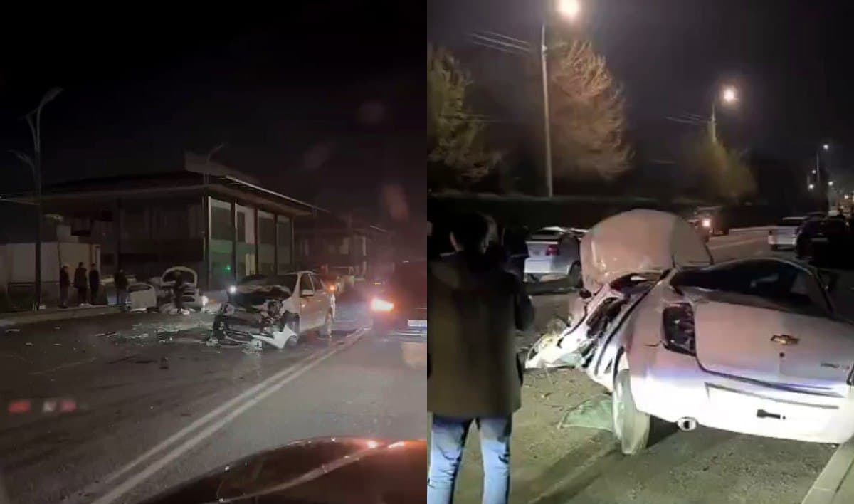 Two drivers injured in a major traffic mishap in Tashkent