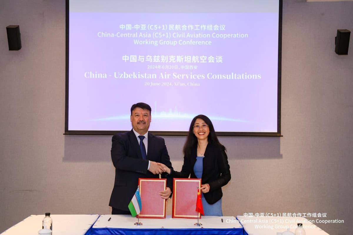 Uzbekistan and China plan to increase flight frequency to 100 per week