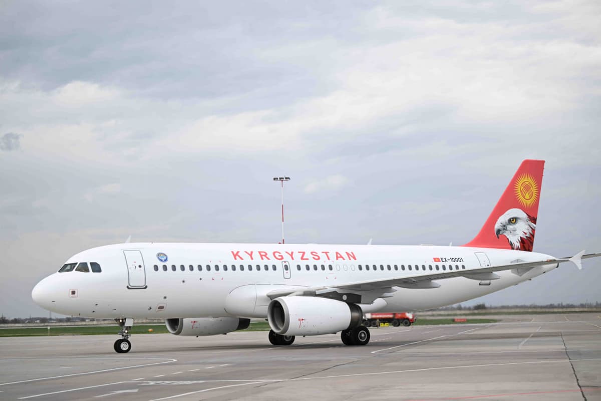 Qirg‘iziston hukumati eski Tu-154 o‘rniga Airbus A320 samolyotiga ega bo‘ldi 