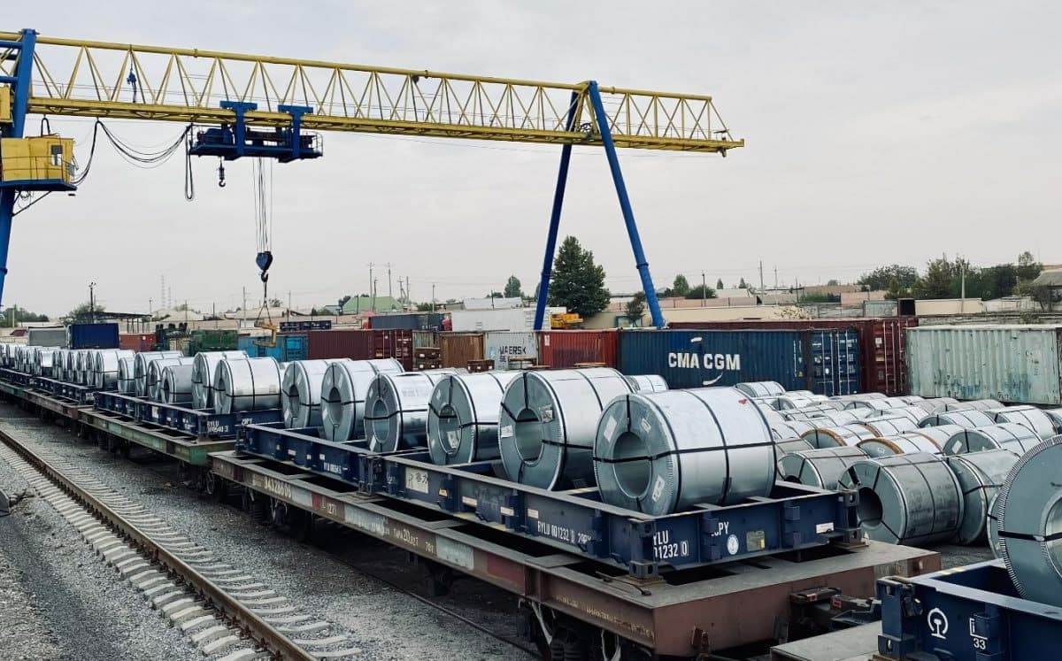 First freight train from China’s Jiangsu province arrives in Margilan