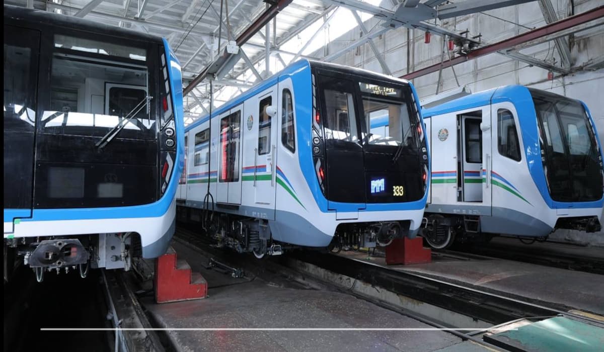 Tashkent metro expands fleet with three new trains