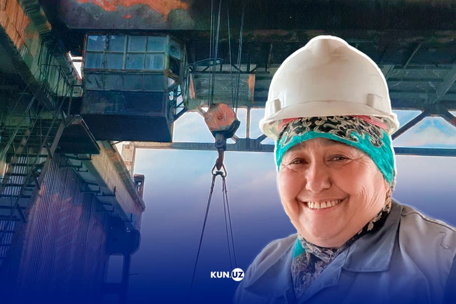Kran - ikkinchi uyim: 44 yildan beri balandlikda ishlaydigan ayol