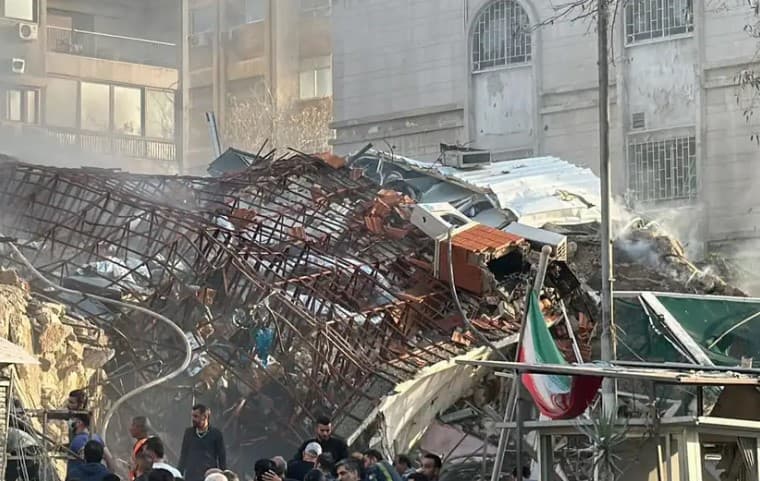 YeI Eronning Damashqdagi konsulligi yaqiniga qilingan havo hujumini qoraladi