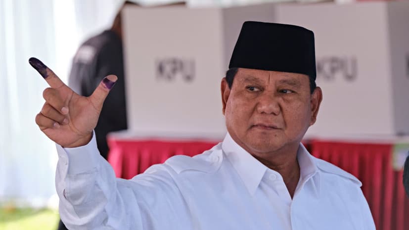 Indoneziya mudofaa vaziri prezidentlik saylovida g‘alaba qozonganini e’lon qildi