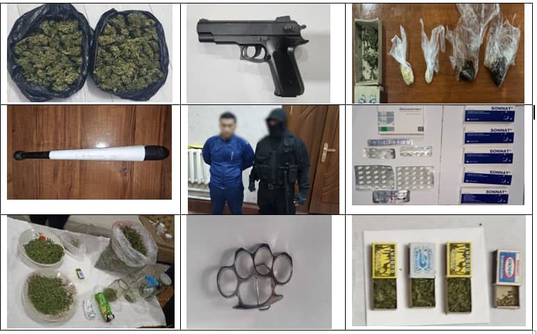 В Хорезме обнаружили оружие, наркотики и психотропные вещества, задержаны 3 человека