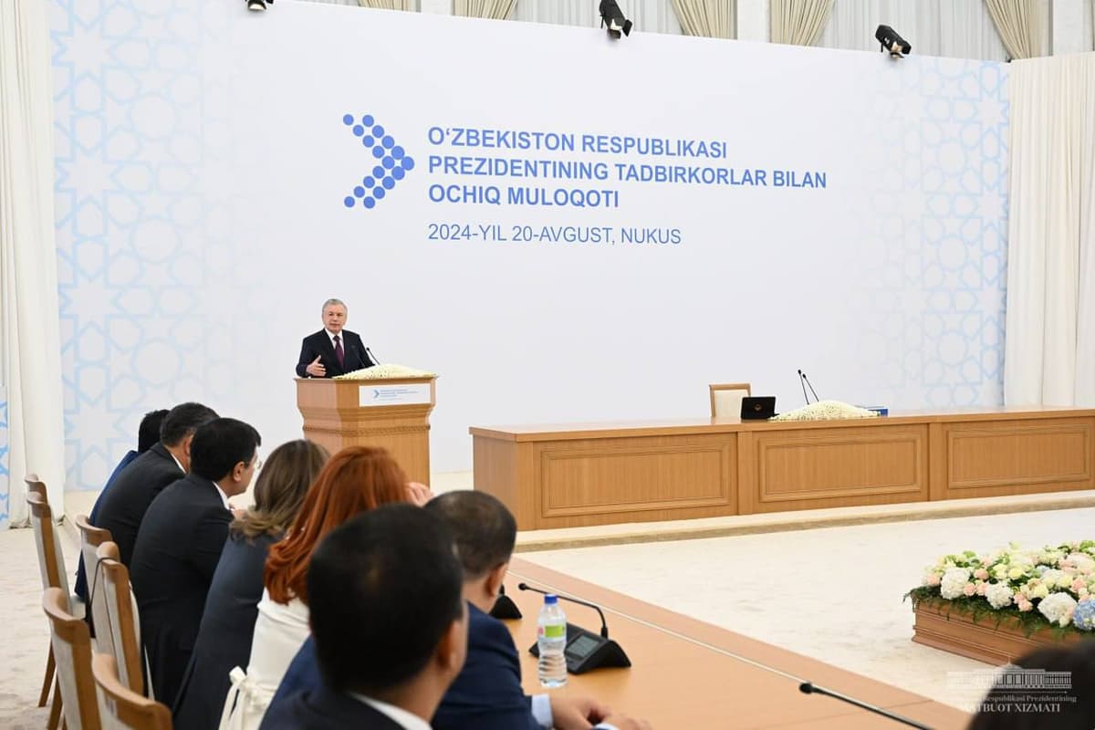 Shavkat Mirziyoyev pledges continued support for entrepreneurs, highlights economic growth amid challenges
