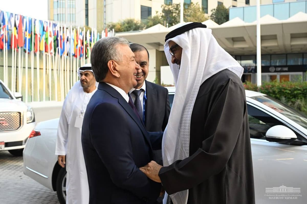 Shavkat Mirziyoyev BAA prezidenti bilan uchrashdi