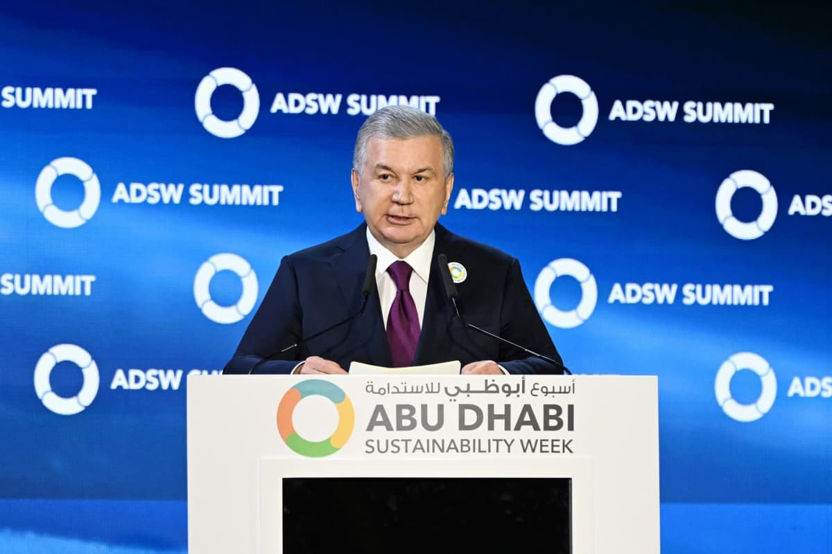 Шавкат Мирзиёев выступил на «Неделе устойчивого развития Абу-Даби»