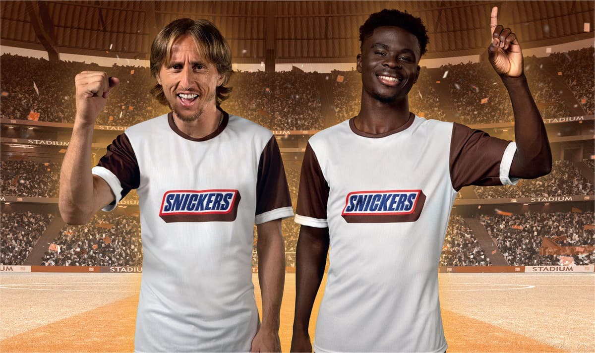 Futbolchilar Luka Modrich va Bukayo Saka Snickers bilan hamkorlikni boshladi