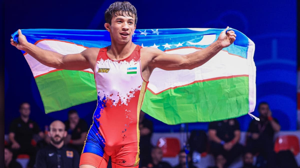 Alisher Ganiev wins Uzbekistan's first U23 Greco-Roman Wrestling gold