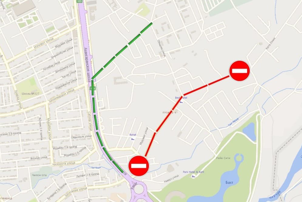One of Tashkent streets blocked for a month
