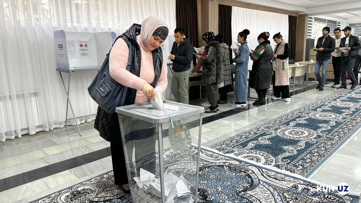 Ovoz berish jarayoni davom etmoqda – foto