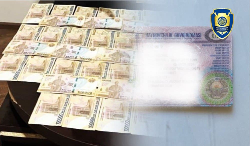 В Самарканде пойман сотрудник автошколы, выдавший фальшивые права за 600 долларов