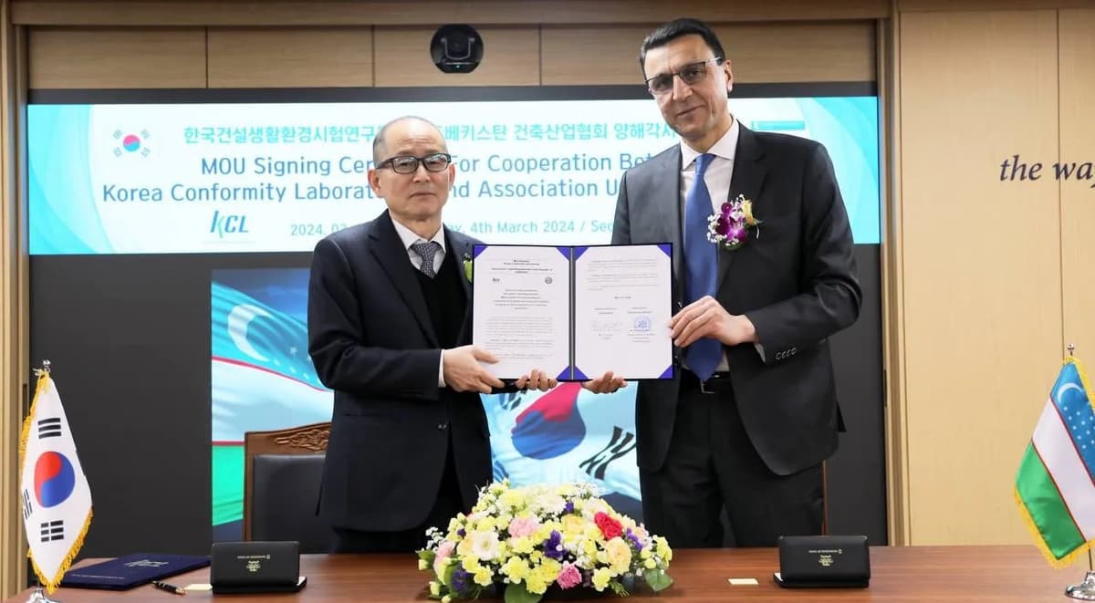 Uzbekistan and South Korea partner to enhance construction material testing