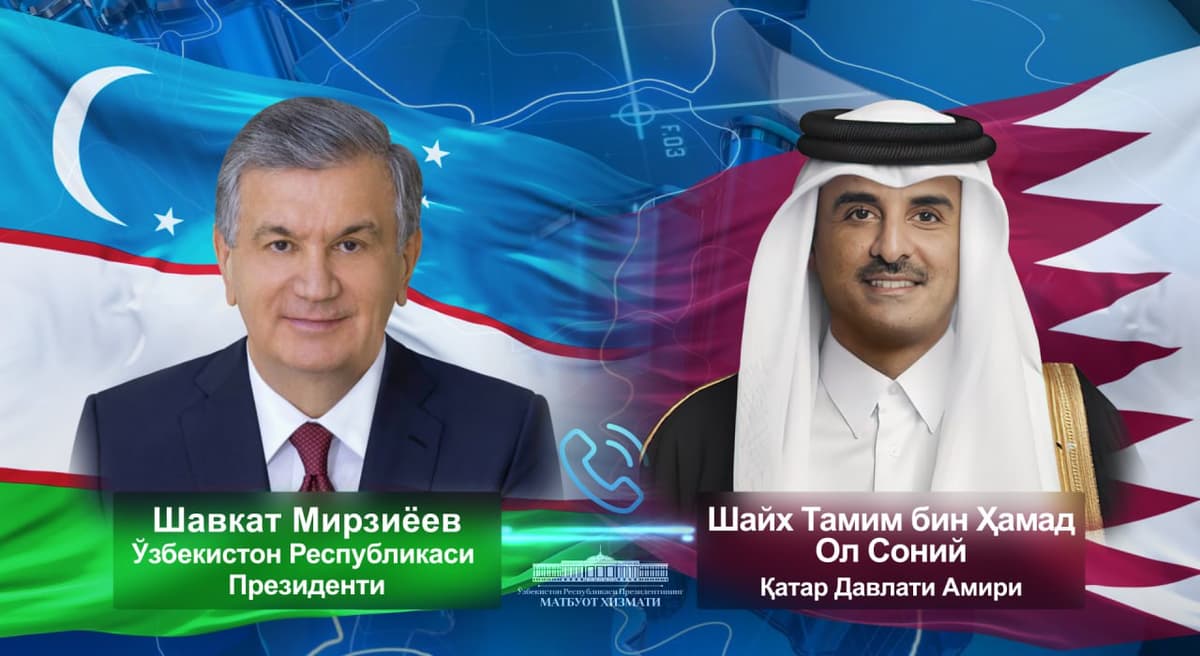 Mirziyoyev Qatar amiri bilan strategik sheriklikni kengaytirish istiqbollarini muhokama qildi