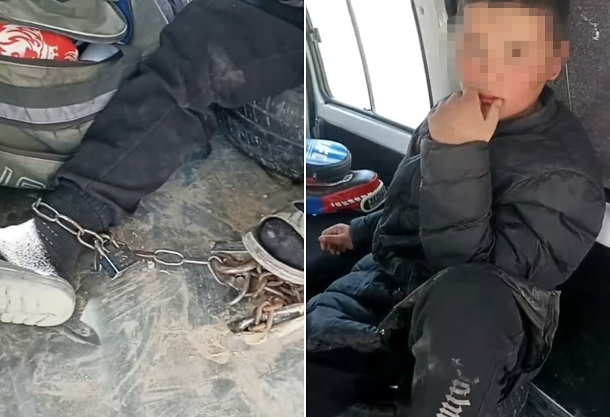 Самарқандда ёш бола Damas’да занжирлаб қўйилгани видеоси пайдо бўлди