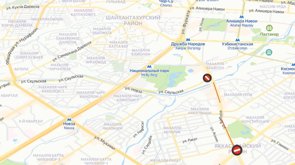 One-way traffic restricted on one of central streets in Tashkent