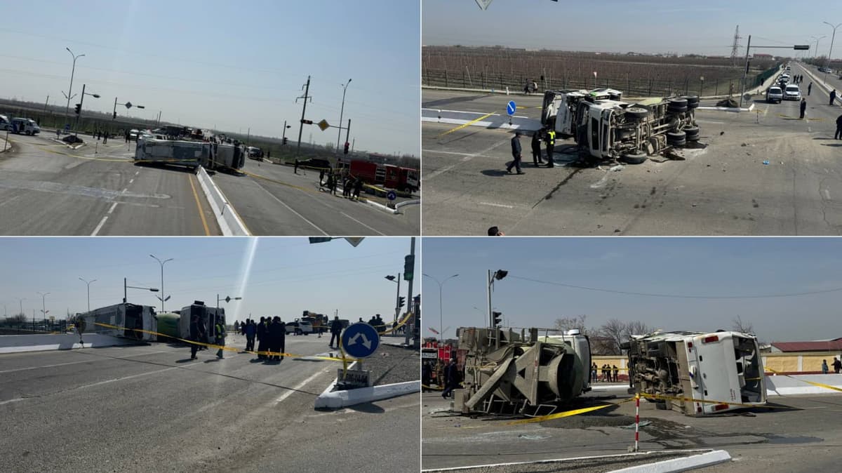 Bus carrying 27 schoolchildren collided with a truck in Bukhara, one child died