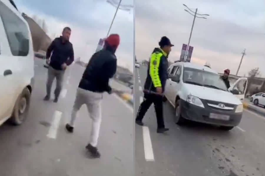Qashqadaryoda zo‘ravon yo‘lovchi svetoforda to‘xtab turgan mashinani pachaqlab tashladi