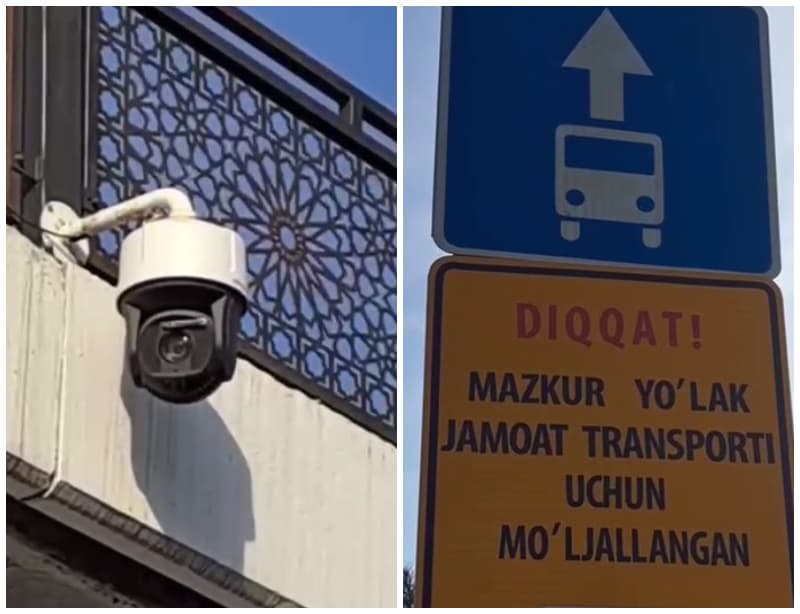 Tashkent cameras begin recording violations of travel along the bus lane