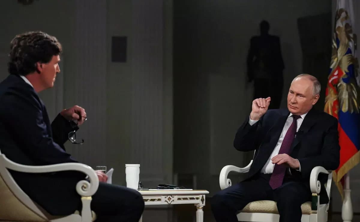 Главное из интервью Путина Карлсону: об истории, попытках вступить в НАТО, отношениях с США, неонацистах и «Северных потоках»