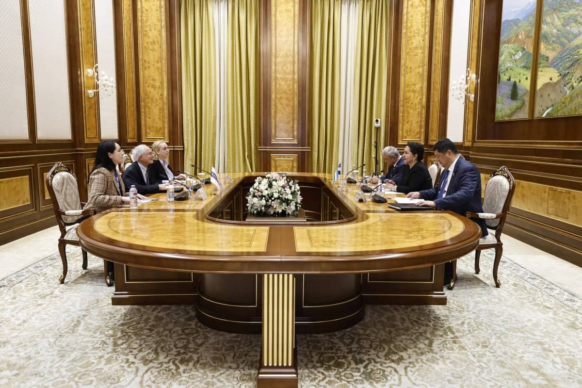 Senat raisi YeXHT DIIHB missiyasi rahbari bilan uchrashdi