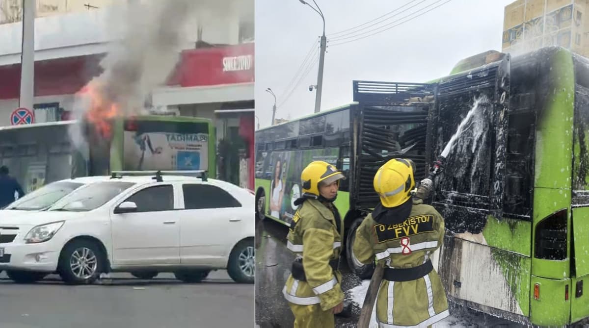 Back-to-back bus fires in Tashkent spark concern