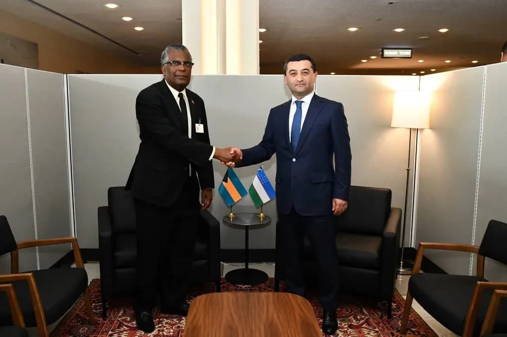 O‘zbekiston va Bahama orollari o‘rtasida diplomatik munosabatlar o‘rnatildi