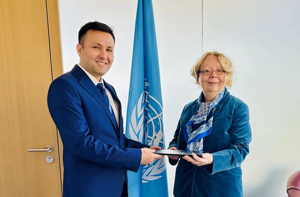 Uzbekistan’s new permanent representative presents his credentials to head of UN Office in Geneva