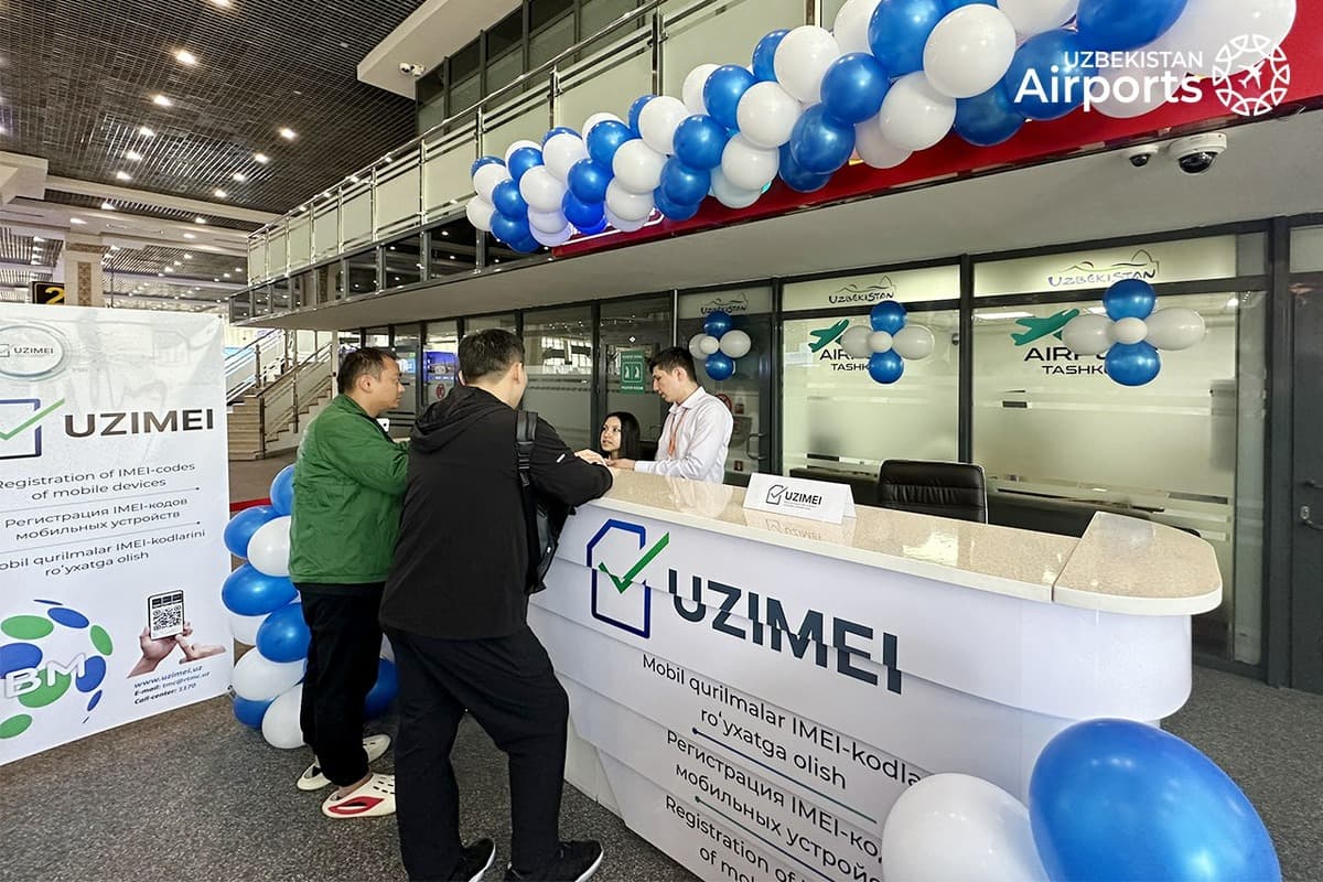 Tashkent Airport introduces on-spot IMEI code registration for travelers