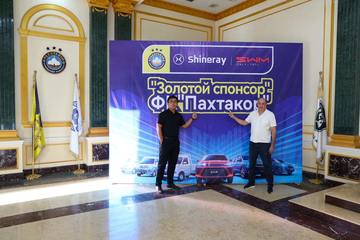 Shineray kompaniyasi "Paxtakor" klubiga homiylik qilmoqda