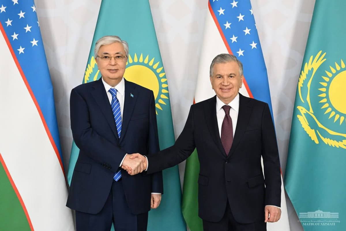 Mirziyoyev va To‘qayev Xivada uchrashuv o‘tkazdi