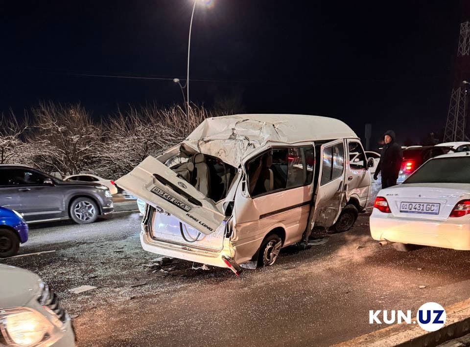 Traffic mishap occurred in Tashkent involving 5 cars 