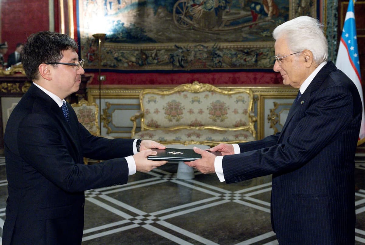 New Ambassador of Uzbekistan presents his credentials to the President of Italy