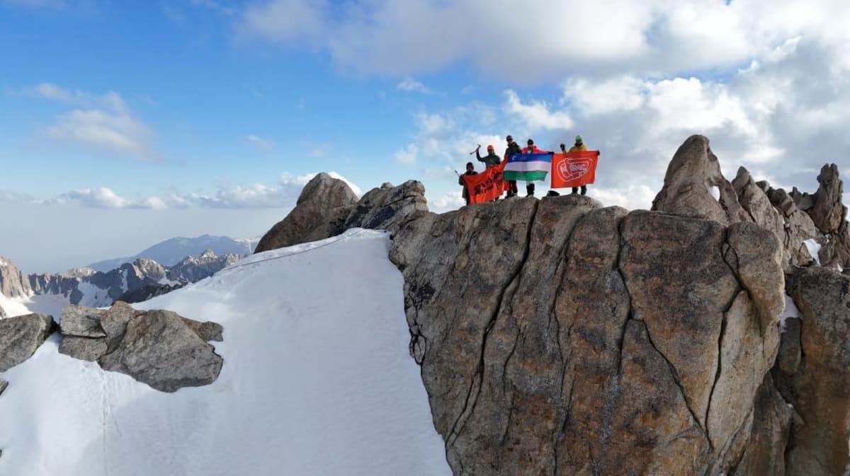 Alpinists conquer Uzbekistan's tallest mountain