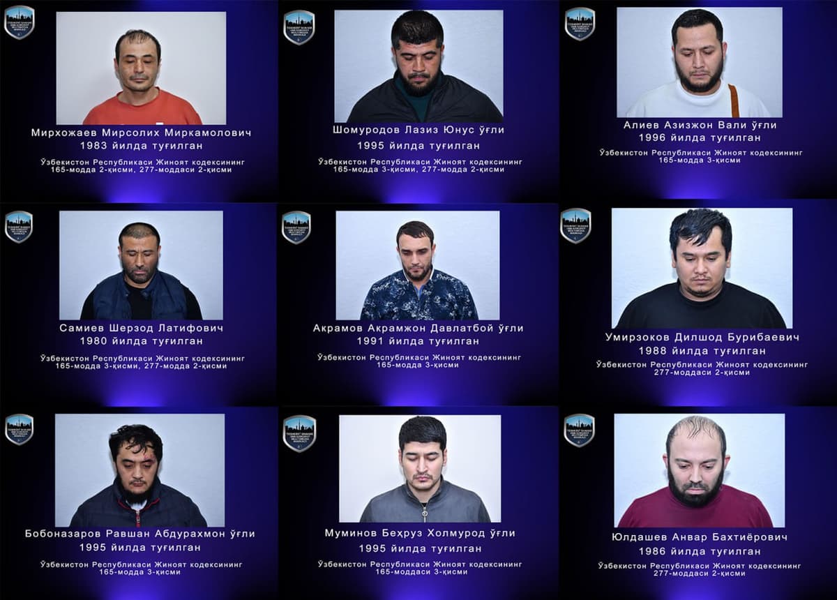 Toshkentdagi reydlar davomida yana 10 kishi ushlandi