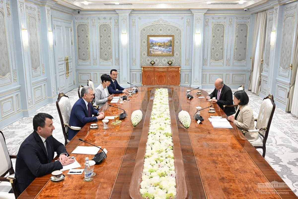 Shavkat Mirziyoyev AQSh delegatsiyasini qabul qildi