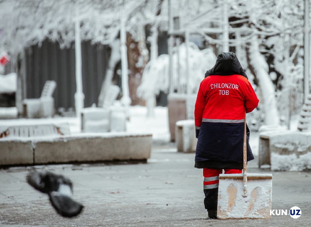 Unexpected return of winter: Snow covers Tashkent in Spring (Photos)