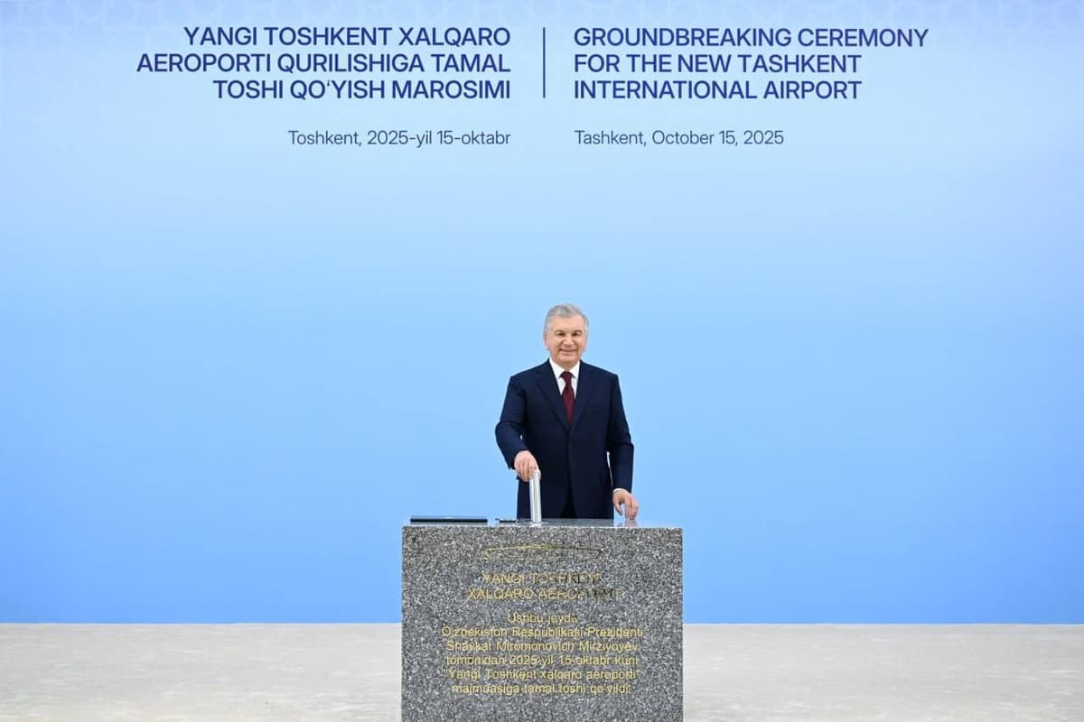 Toshkent viloyatida yangi xalqaro aeroport qurilishiga start berildi