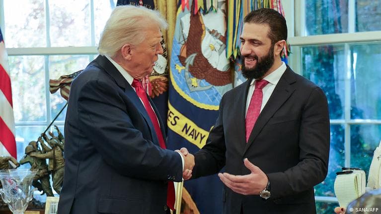 Трамп и временный лидер Сирии провели переговоры в Вашингтоне