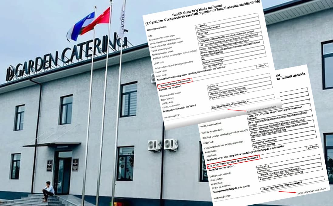 У поставщика питания в ДОО Ферганы, где отравились дети, сменился учредитель