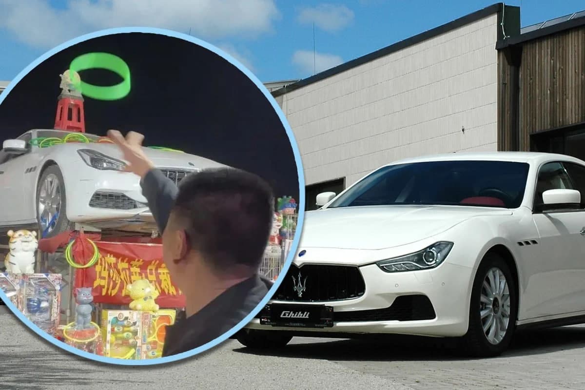 Xitoylik erkak bolalar o‘yinidan Maserati avtomobilini yutib oldi
