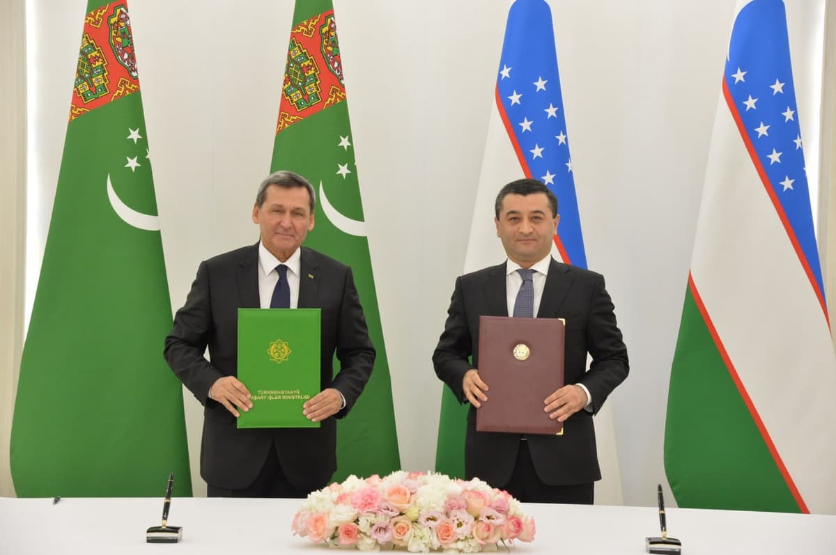 O‘zbekiston va Turkmaniston 2025-2026 yillarga mo‘ljallangan hamkorlik dasturini imzoladi