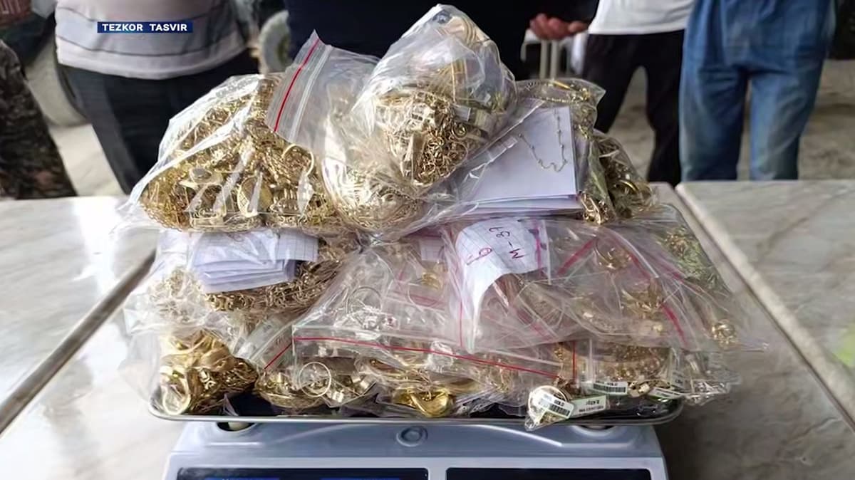 Қирғизистондан ноқонуний олиб келинган 19 кг тилла буюмлар тўхтатиб қолинди