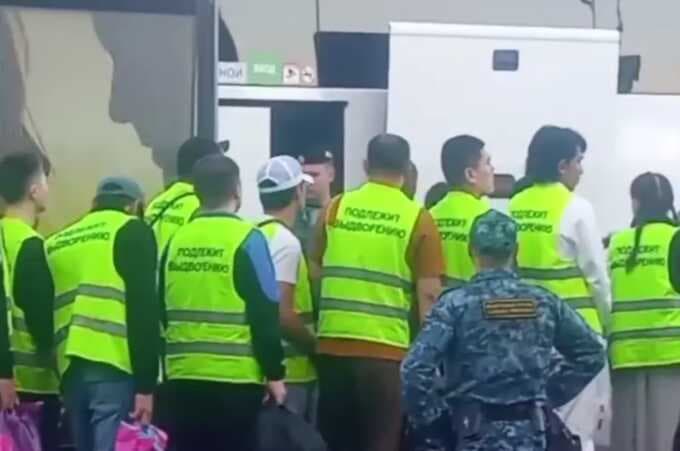 Nijniy Novgorod aeroportida migrantlarni markirovka qilish boshlandi