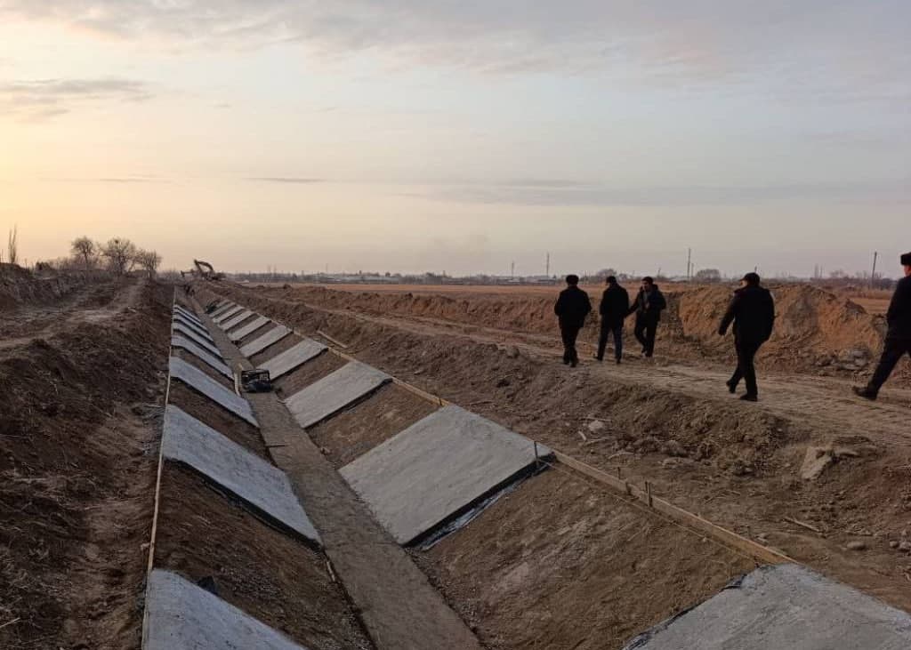 Irrigatsiya tizimida qurilish ishlari sug‘orish mavsumidan tashqari amalga oshiriladi