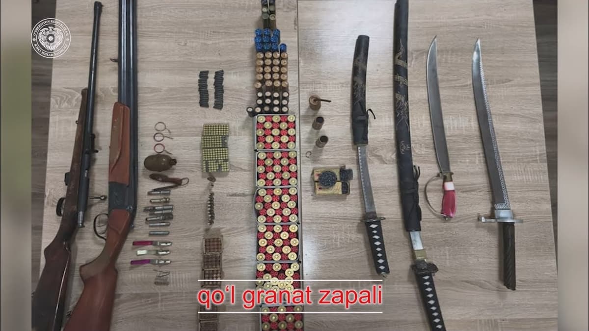 Toshkentda yashovchi shaxs uyini ta’mirlash chog‘ida granata va boshqa qurollarni topib oldi