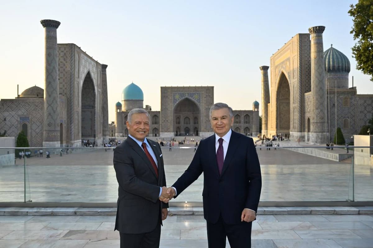 King of Jordan arrives in Uzbekistan, visits Samarkand's historic landmarks