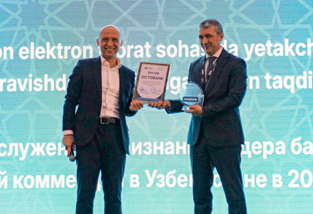 Octobank яна бир бор Ўзбекистонда рақамли тўлов ечимлари соҳасида етакчи деб топилди
